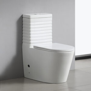 European Style Porcelain Floor Mounted Water-saving Toilets Commode Bathroom Wc Ceramic Round One Piece Toilet