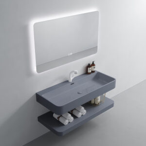 High Quality Handmade Art Basin Dark Grey Tabletop Lavabo Washbasin Hand Wash Basin Bathroom Sink Durable and Easy Clean