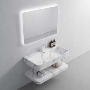 Art Design Handmade Basin Tabletop Lavabo Washbasin Hand Wash Basin Marble Pattern Bathroom Sink Durable and Easy Clean