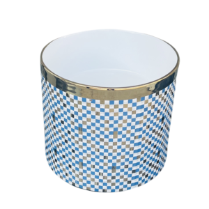 Artistical Mosaic Design Cylinder One Piece Wall-Mounted Basin Bowl Home Use Bathroom Washbasin Lavatory Vessel Sink Factory Direct